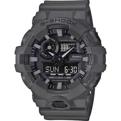 Image of G-Shock mat mørkegrå quartz multifunktion Herre ur fra Casio, GA-700UC-8AER